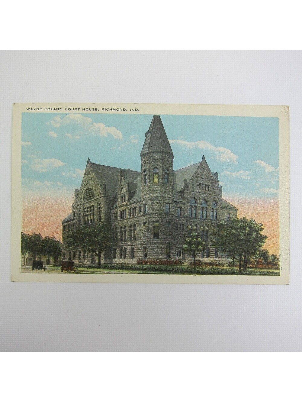 Antique Richmond Indiana Postcard Wayne County Court House UNPOSTED